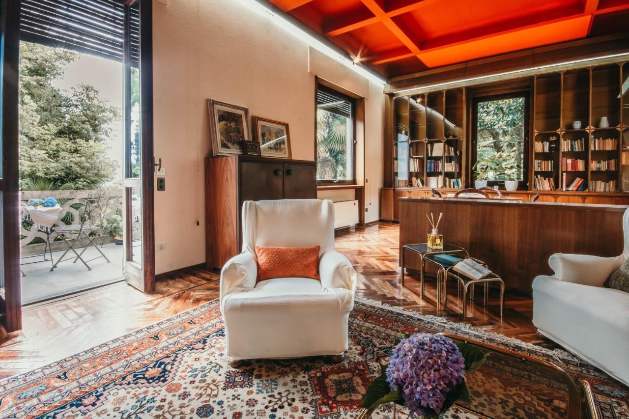 Library Apartment - Villa Candela Стреза Экстерьер фото
